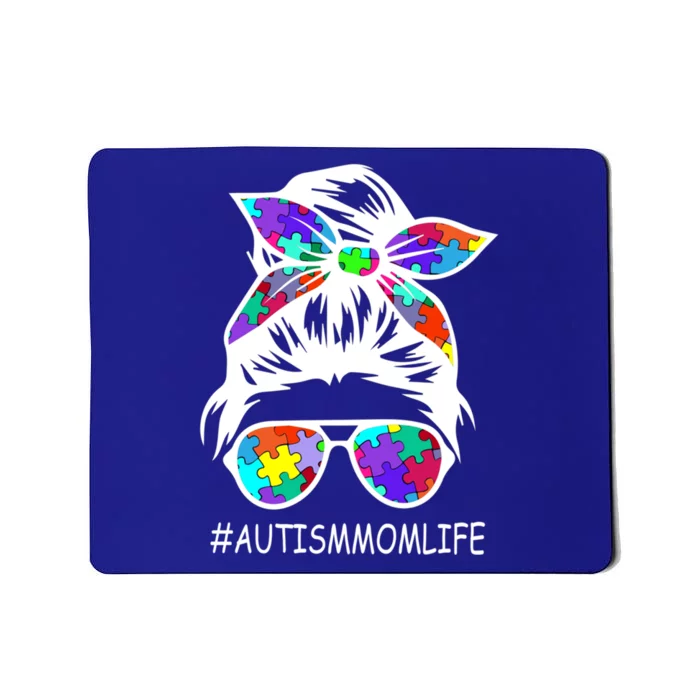 Autism Mom Life Autism Awareness Awesome Support Funny Gift Mousepad