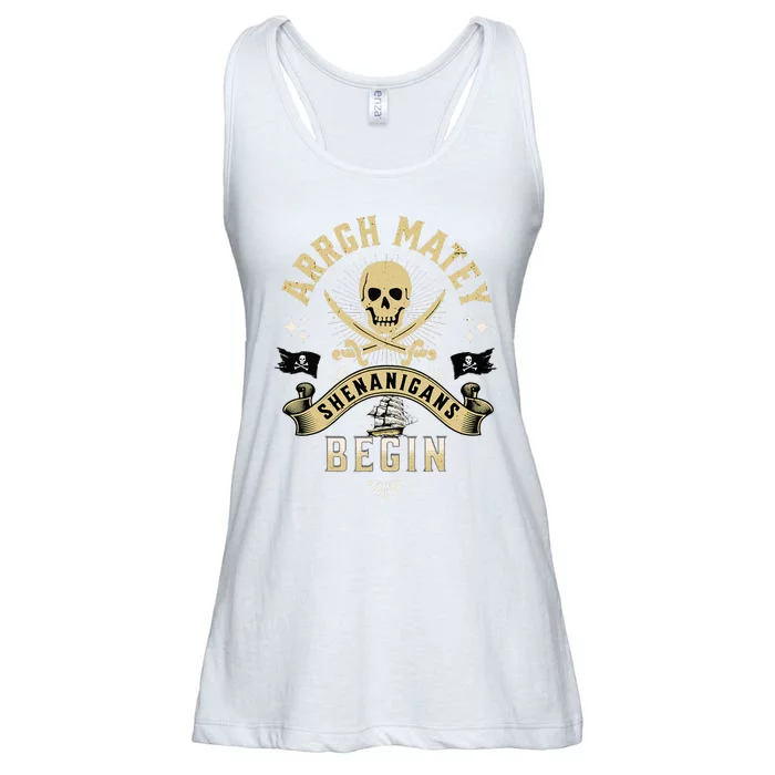 Arrgh Matey Let The Shenanigans Begin Pirate Ladies Essential Flowy Tank