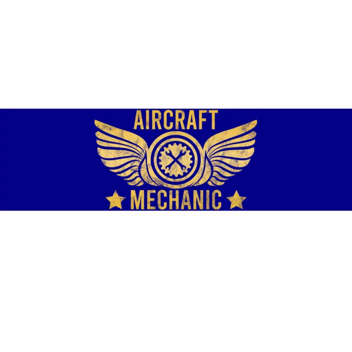 Aircraft Mechanic Logo Badge Aviation Gift Bumper Sticker