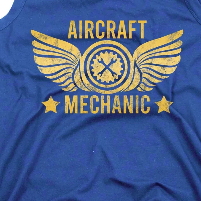 Aircraft Mechanic Logo Badge Aviation Gift Tank Top