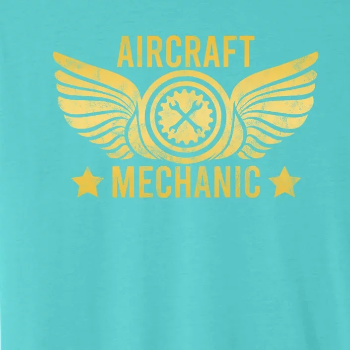 Aircraft Mechanic Logo Badge Aviation Gift ChromaSoft Performance T-Shirt