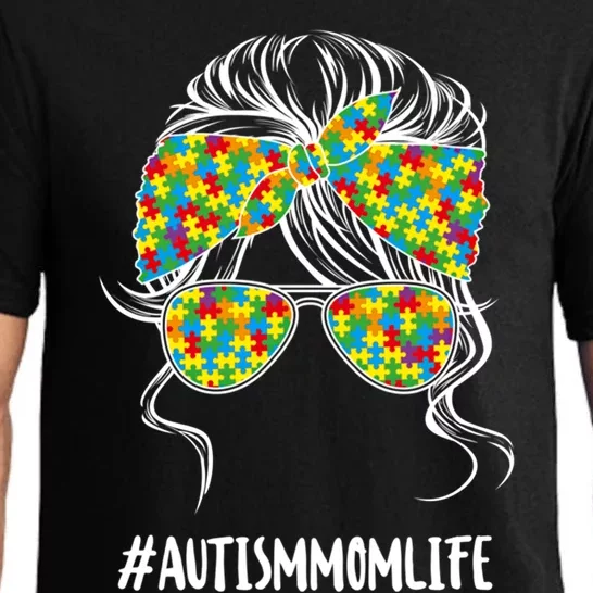 Autism Mom Life Puzzle Piece Autism Awareness Gift Pajama Set