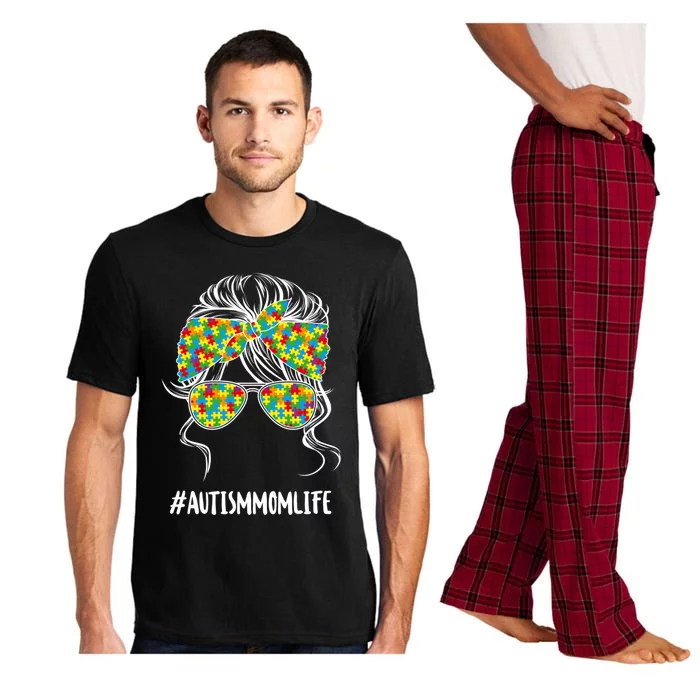 Autism Mom Life Puzzle Piece Autism Awareness Gift Pajama Set