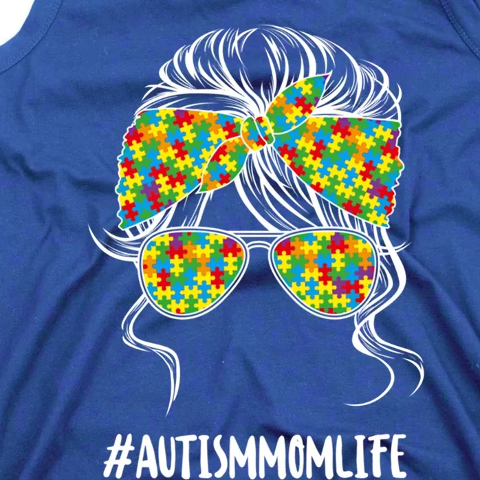 Autism Mom Life Puzzle Piece Autism Awareness Gift Tank Top