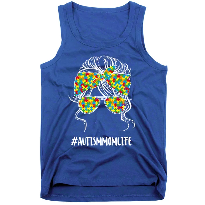 Autism Mom Life Puzzle Piece Autism Awareness Gift Tank Top