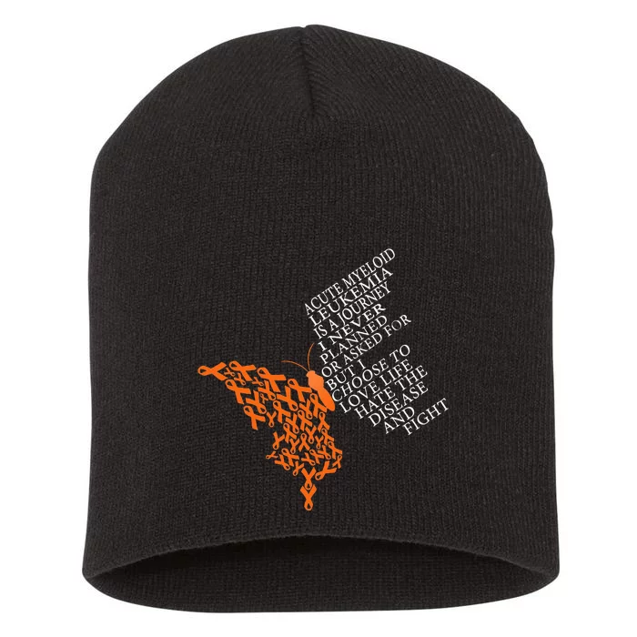 Acute Myeloid Leukemia Warrior Short Acrylic Beanie