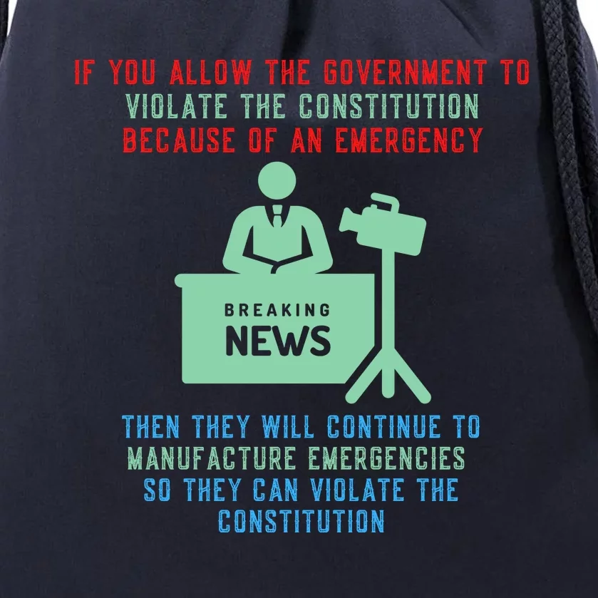 Anti Mandate Medical Freedom Anti Biden Drawstring Bag