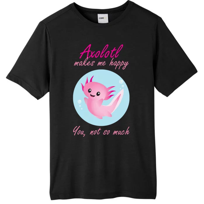 Axolotl Makes Me Happy You, Not So Much ChromaSoft Performance T-Shirt