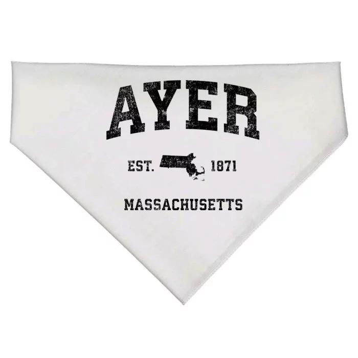 Ayer Massachusetts Ma Vintage Athletic Sports USA-Made Doggie Bandana