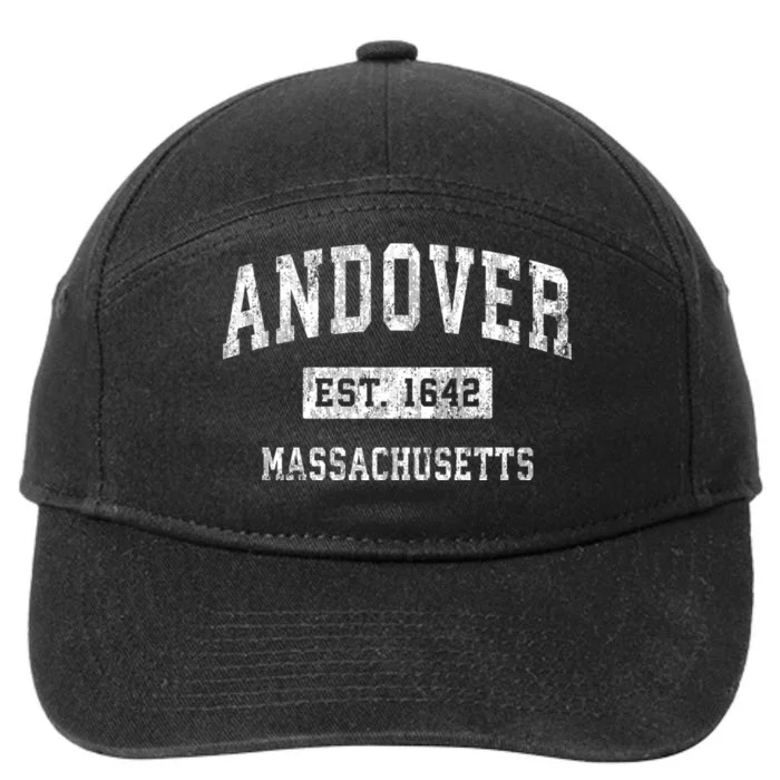 Andover Massachusetts Ma Vintage Sports 7-Panel Snapback Hat