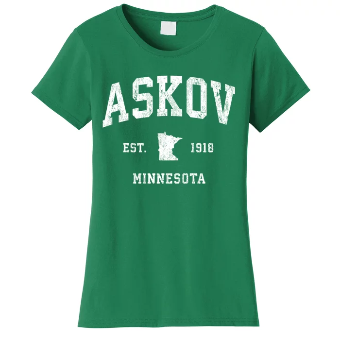 Askov Minnesota Mn Vintage Athletic Women's T-Shirt