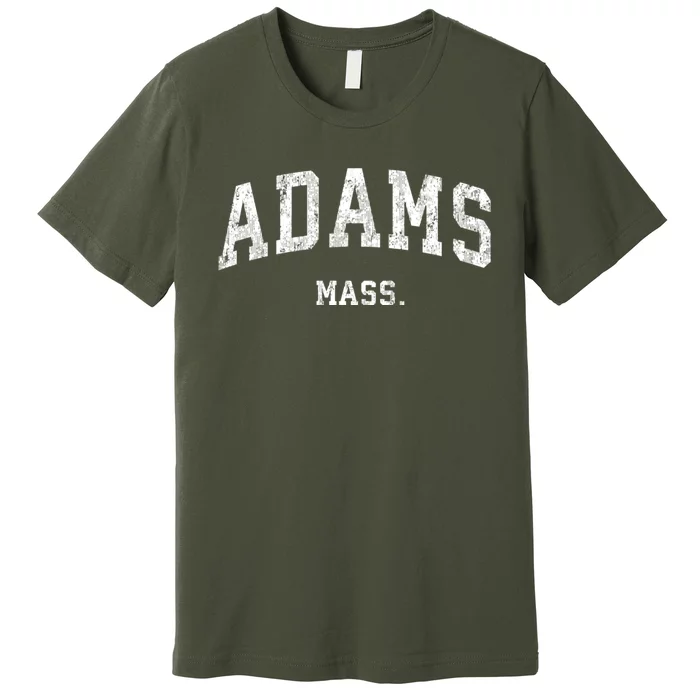 Adams Massachusetts Ma Vintage Varsity Sports Premium T-Shirt