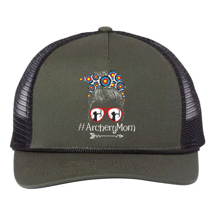 Archery Mom Mothers Day Bowhunter Archer Bowman Bows Retro Rope Trucker Hat Cap