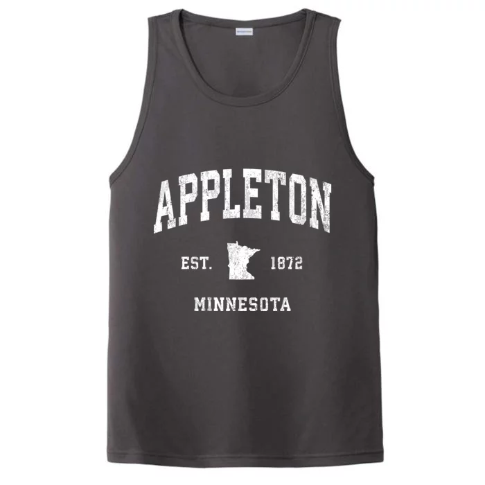 Appleton Minnesota Mn Vintage Athletic Performance Tank