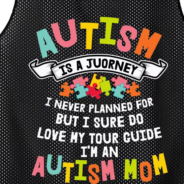 Autism Mom Matching Family Autism Awareness Gifts Mesh Reversible Basketball Jersey Tank