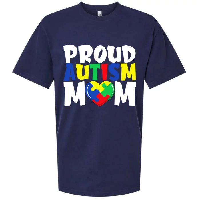 Autism Mom Meaningful Gift Autism Awareness Meaningful Gift Mom Proud Autism Mom Sueded Cloud Jersey T-Shirt