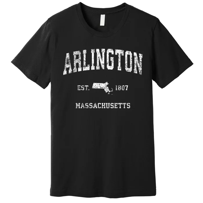 Arlington Massachusetts Ma Vintage Athletic Sports Design Premium T-Shirt