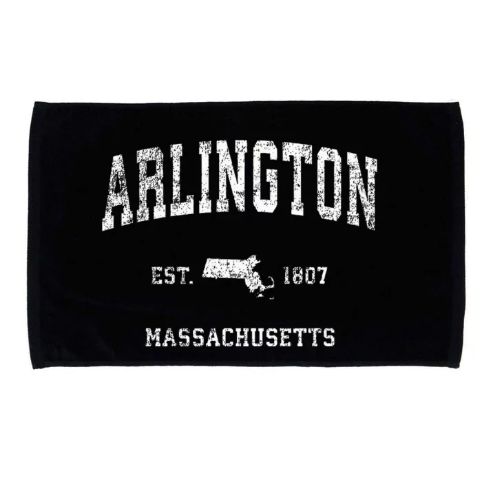 Arlington Massachusetts Ma Vintage Athletic Sports Design Microfiber Hand Towel