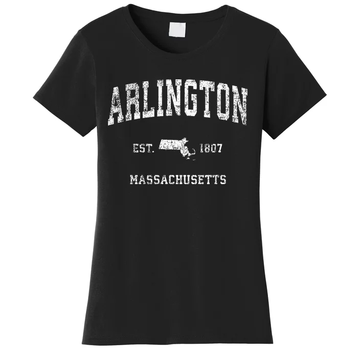 Arlington Massachusetts Ma Vintage Athletic Sports Design Women's T-Shirt