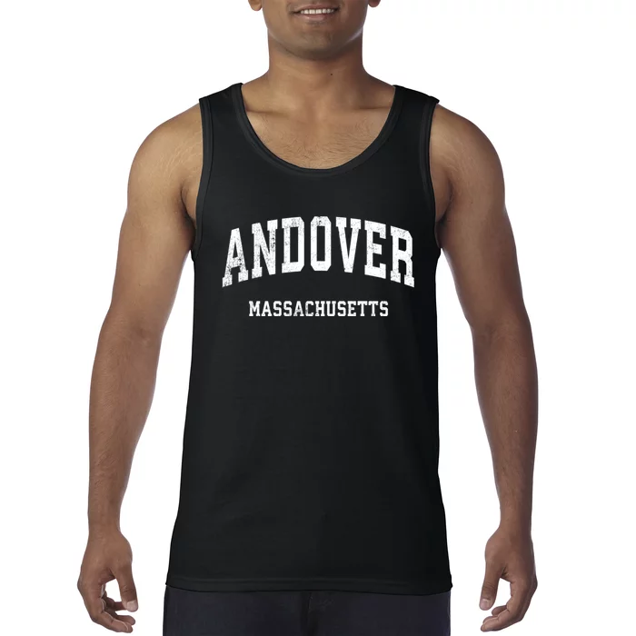 Andover Massachusetts Ma Vintage Athletic Sports Tank Top