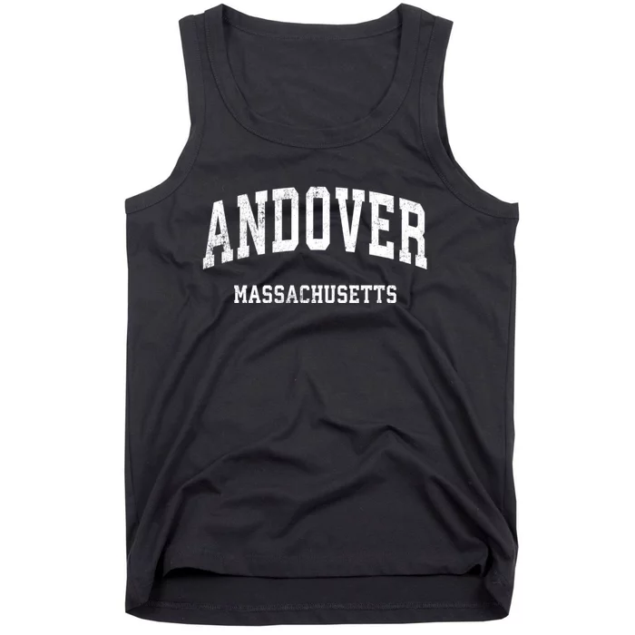 Andover Massachusetts Ma Vintage Athletic Sports Tank Top