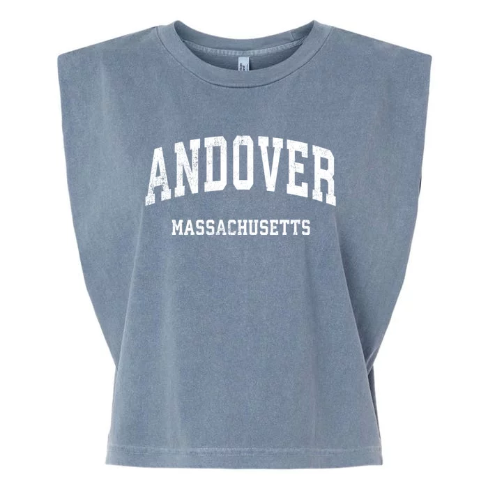 Andover Massachusetts Ma Vintage Athletic Sports Garment-Dyed Women's Muscle Tee