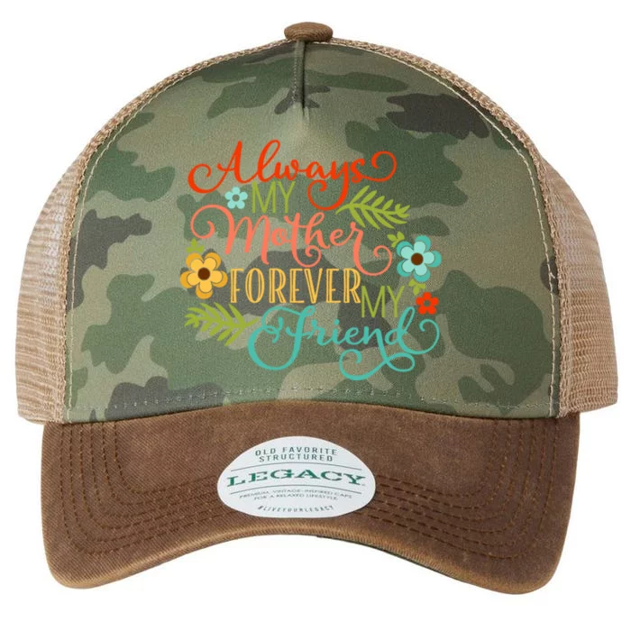 Always My Mother Forever My Friend Legacy Tie Dye Trucker Hat