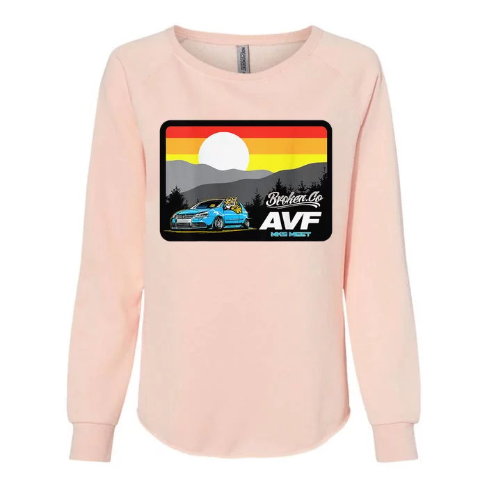 Avf Mk5 Meet 2024 Funny Womens California Wash Sweatshirt