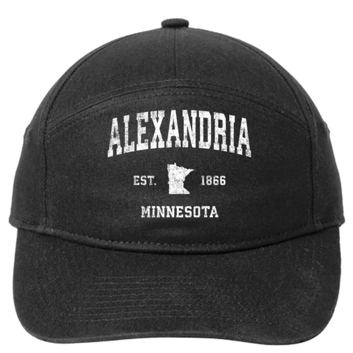 Alexandria Minnesota Mn Vintage Sports 7-Panel Snapback Hat