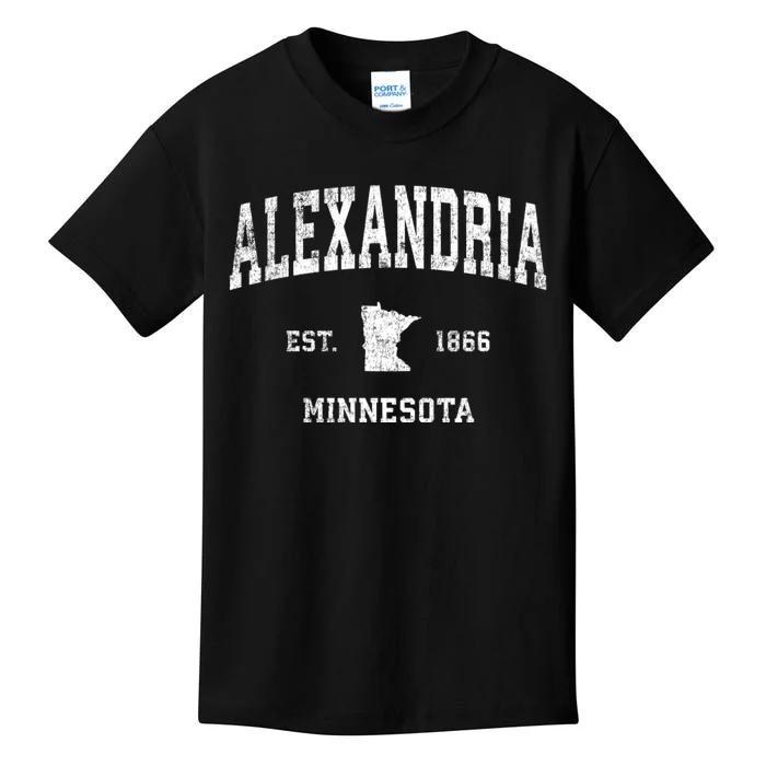 Alexandria Minnesota Mn Vintage Sports Kids T-Shirt