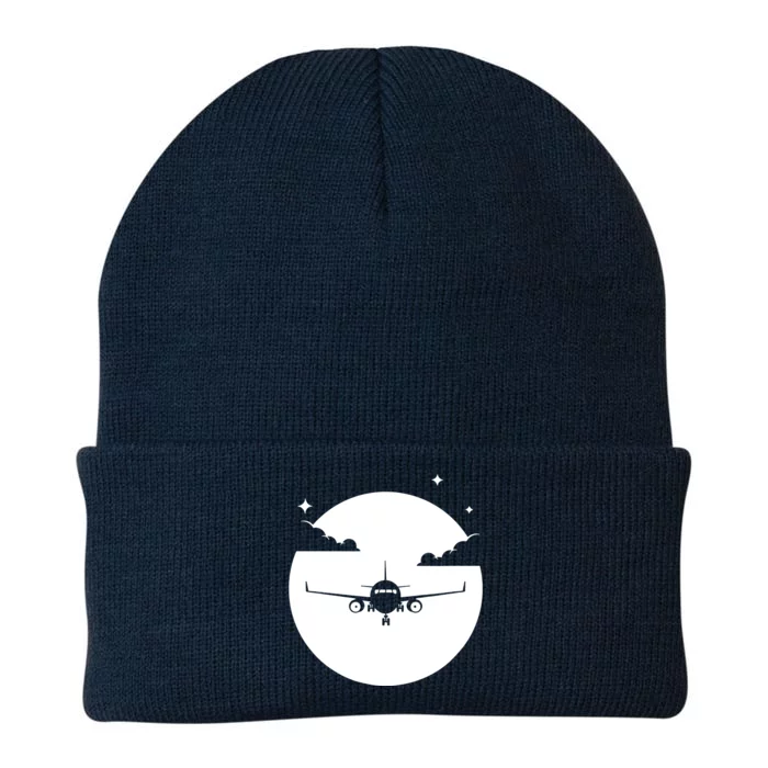 Aircraft Mechanic Moon Mechanic Knit Cap Winter Beanie