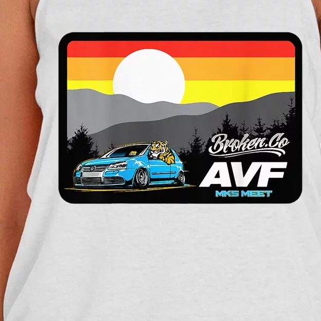 Avf Mk5 Meet 2024 Women's Knotted Racerback Tank