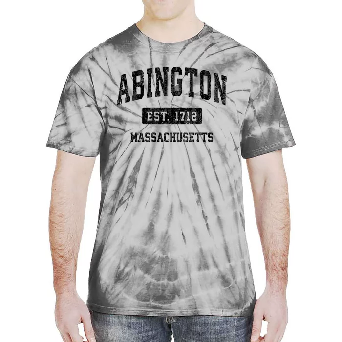 Abington Massachusetts Ma Vintage Sports Established Design Tie-Dye T-Shirt