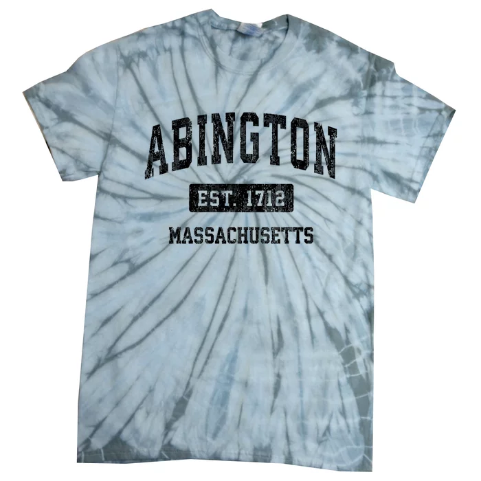 Abington Massachusetts Ma Vintage Sports Established Design Tie-Dye T-Shirt