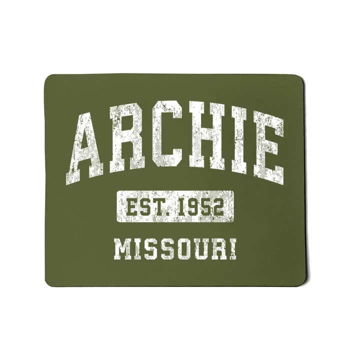 Archie Missouri Mo Vintage Athletic Sports Mousepad