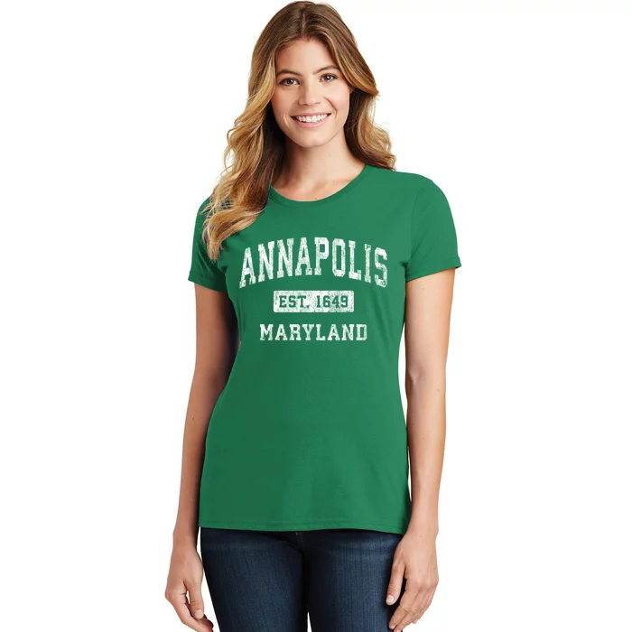 Annapolis Maryland Md Vintage Established Sports Women's T-Shirt