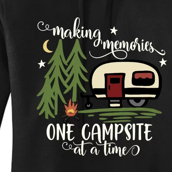 Awesome Making Memories One Campsite At A Time Camping Women's Pullover Hoodie