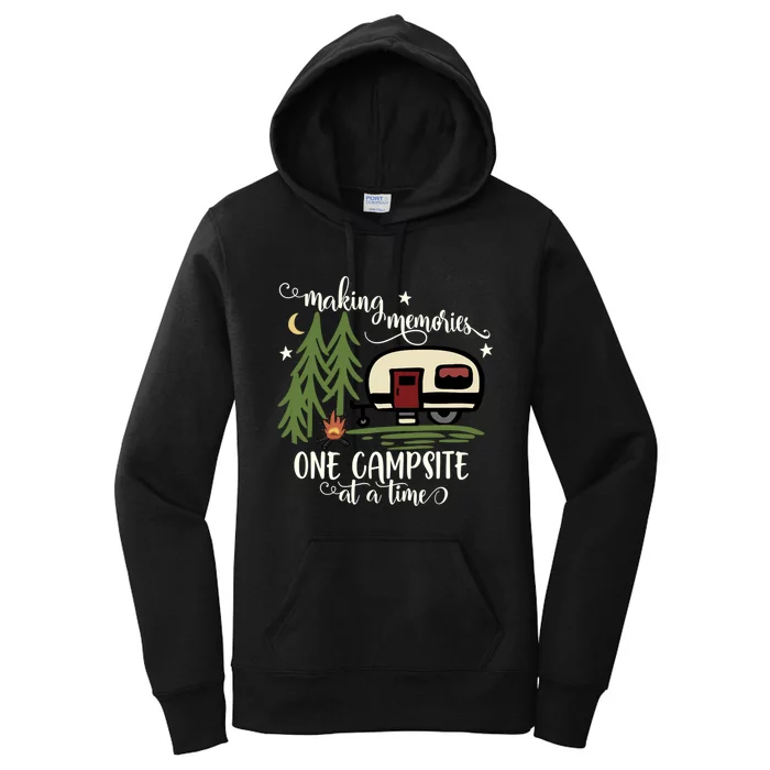 Awesome Making Memories One Campsite At A Time Camping Women's Pullover Hoodie