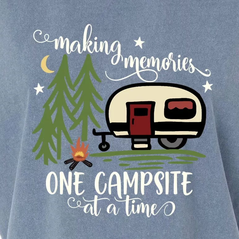 Awesome Making Memories One Campsite At A Time Camping Garment-Dyed Women's Muscle Tee