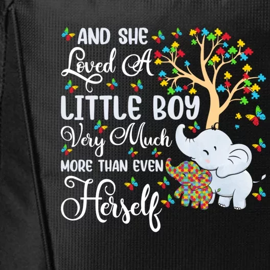 Autism Mom Mother Awareness Elephant Autistic Mom Autism Gift City Backpack