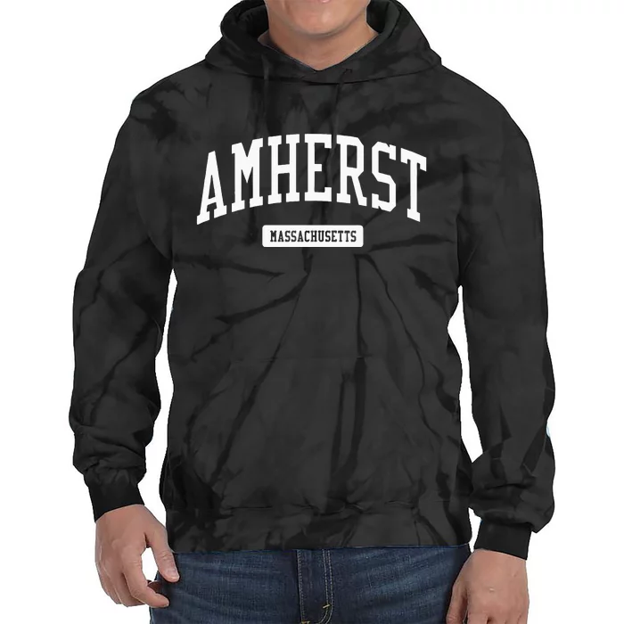 Amherst Massachusetts MA College University Sports Tie Dye Hoodie