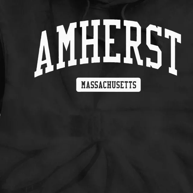 Amherst Massachusetts MA College University Sports Tie Dye Hoodie