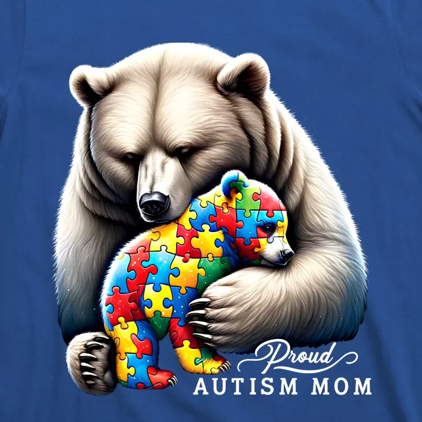 Autism Mama Mom Bear YouLl Never Walkalone Mom Autistic Cute Gift T-Shirt