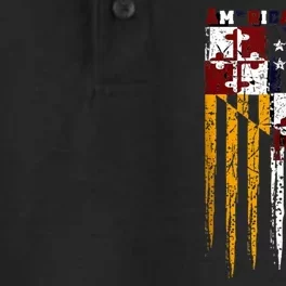 American Made Maryland Raised Dry Zone Grid Performance Polo