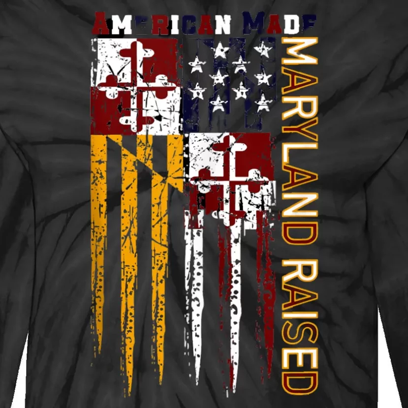 American Made Maryland Raised Tie-Dye Long Sleeve Shirt