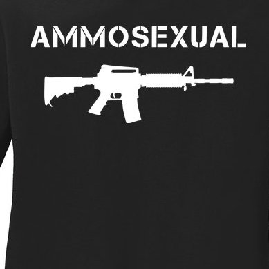 Ammosexual Pro Guns Ladies Missy Fit Long Sleeve Shirt