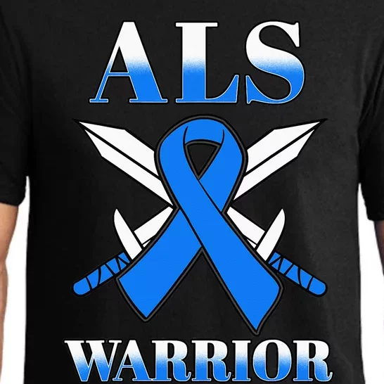 ALS Motor Neurone Disease Amyotrophic Lateral Sclerosis Blue Pajama Set