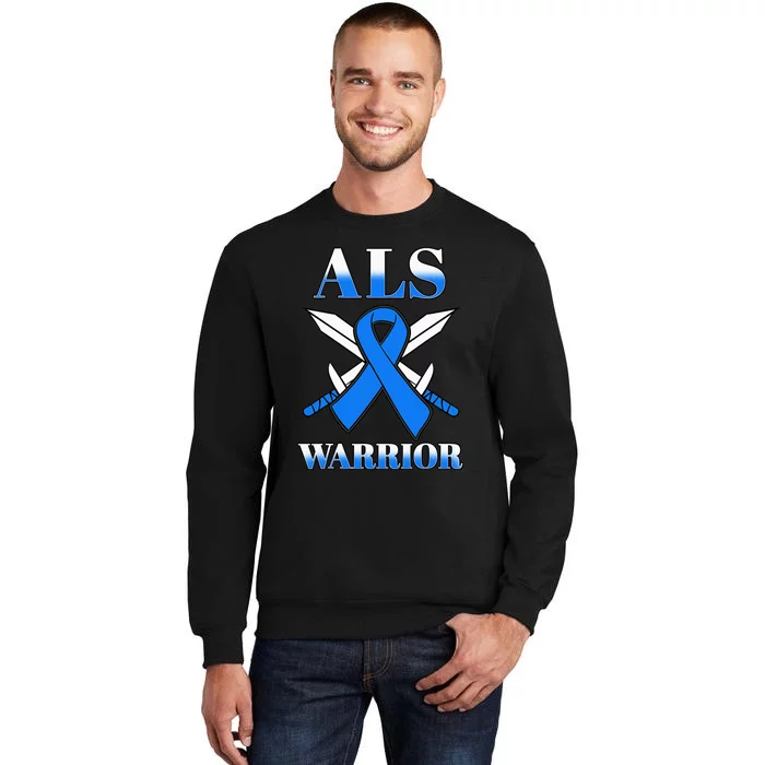 ALS Motor Neurone Disease Amyotrophic Lateral Sclerosis Blue Tall Sweatshirt