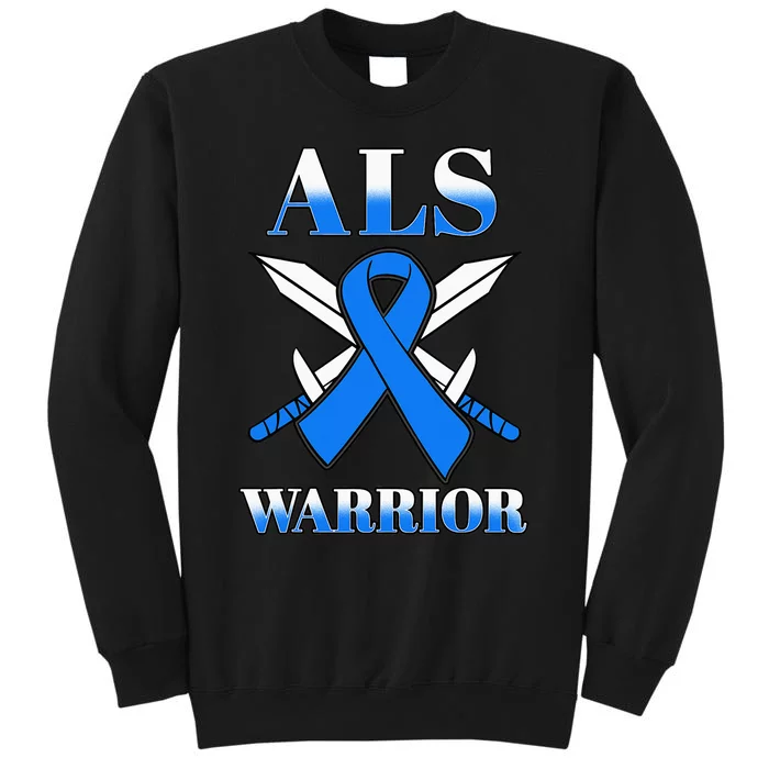 ALS Motor Neurone Disease Amyotrophic Lateral Sclerosis Blue Tall Sweatshirt