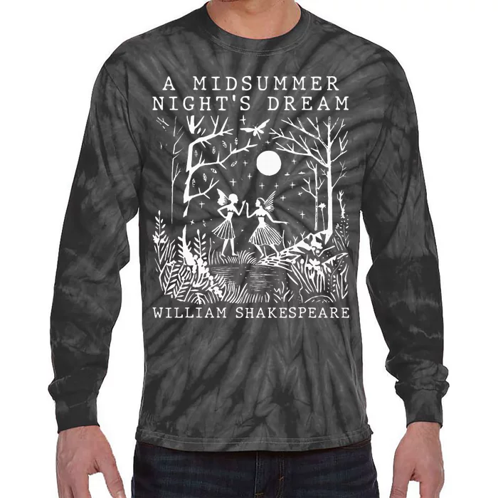 A Midsummer Nights Dream Shakespeare Tie-Dye Long Sleeve Shirt